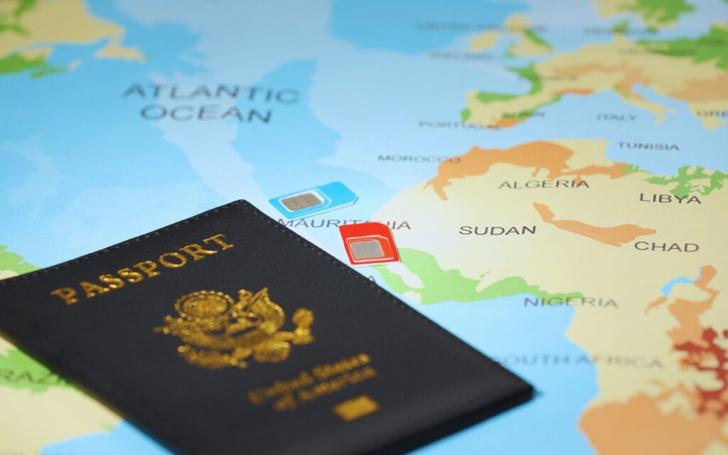 passport i karta sim do roamingu