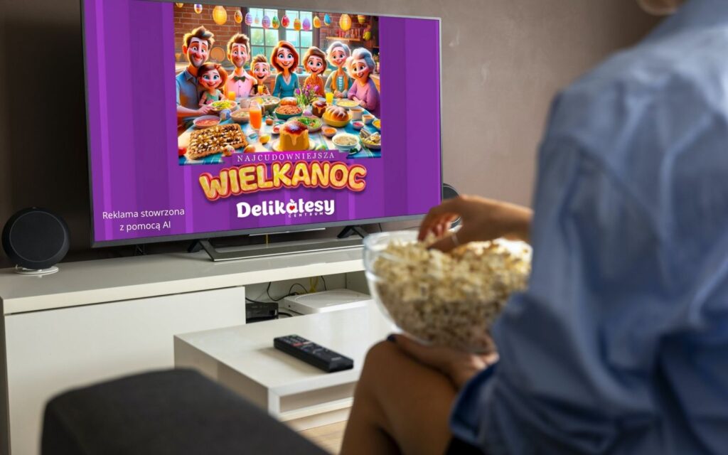 reklama w tv stworzona przy pomcy sztucznej inteligencji